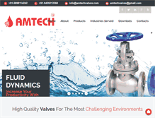 Tablet Screenshot of amtechvalves.com